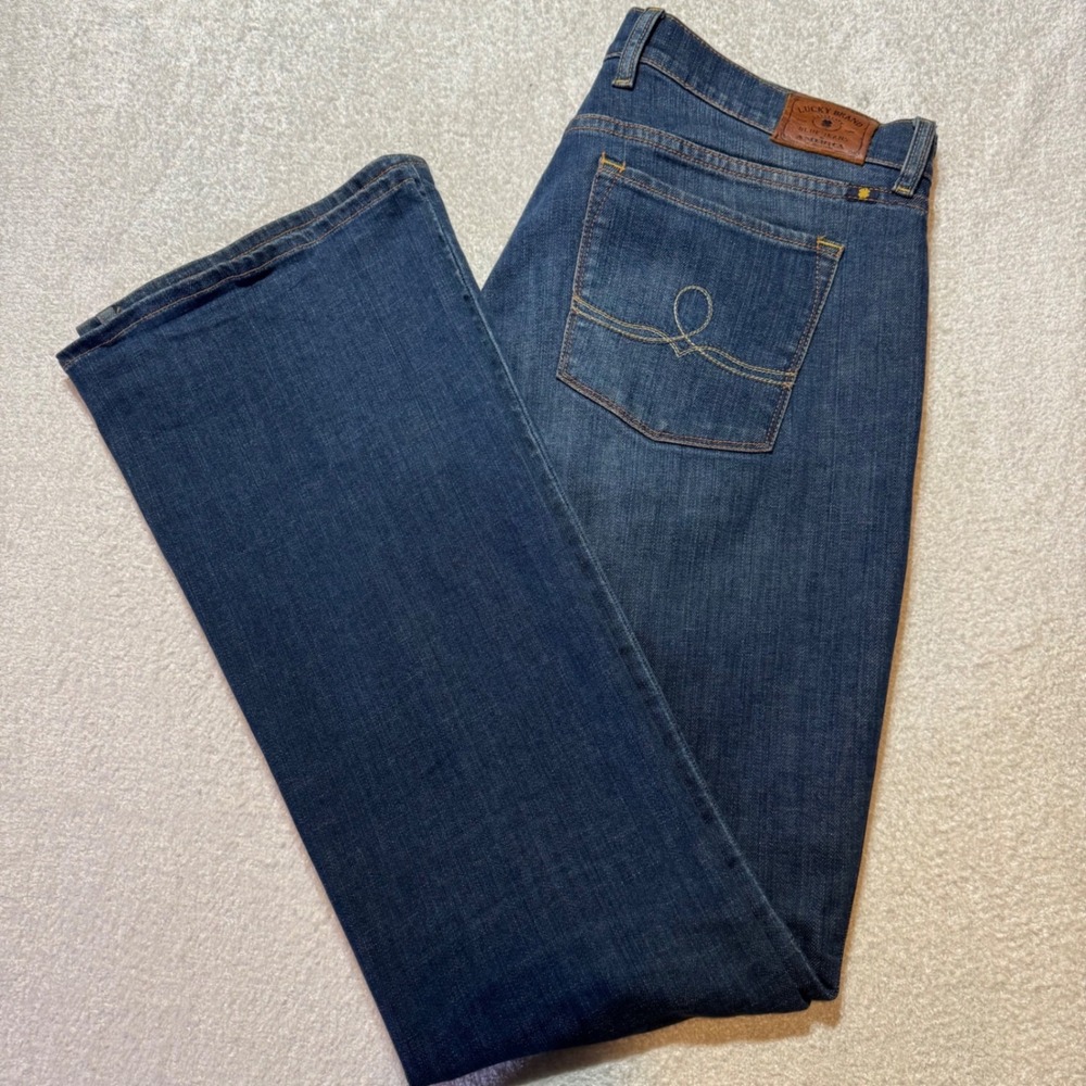 Lucky Brand Sofia Boot Jeans Womens 14/32 Bootcut Dark Wash Stretch Denim
